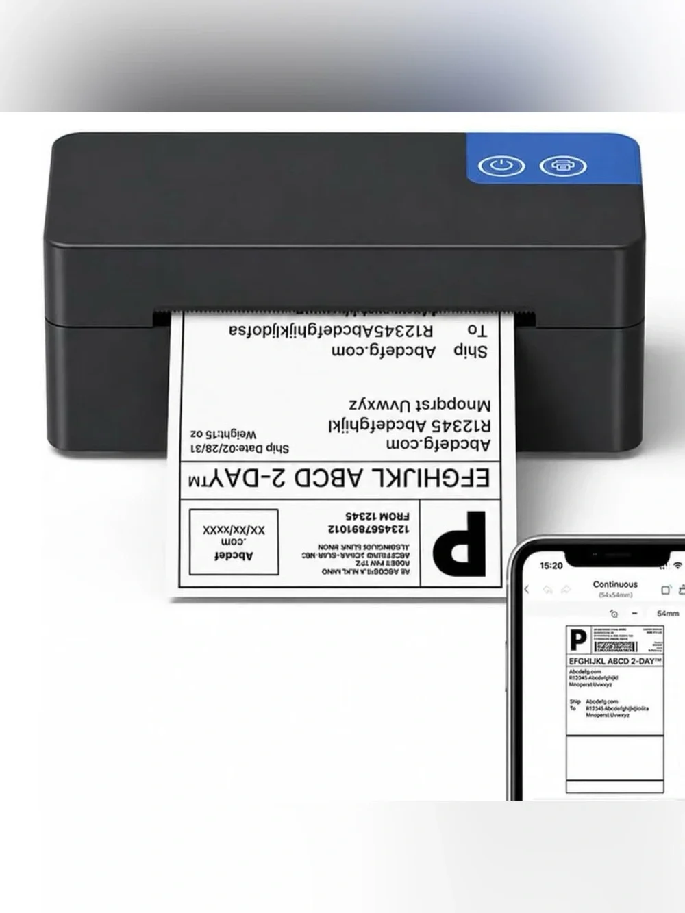 Bluetooth Thermal Shipping Label Printer, 4x6 Portable Thermal Printer